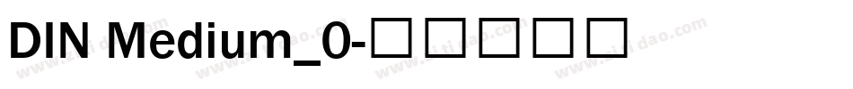 DIN Medium_0字体转换